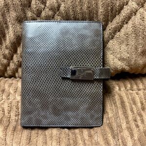 Gucci Brown Snake Skin Patterned Leather Planner
